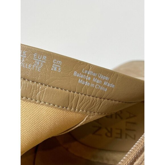 Naturalizer Tan Oatmeal Suede Leather Willette Side Zip Buckle Ankle Bootie 9.5 - Picture 12 of 14